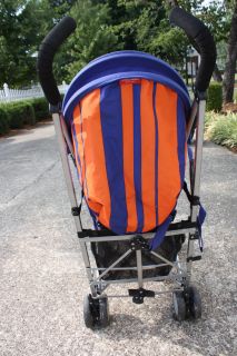 Maclaren Triumph Blue Orange Umbrella Stroller