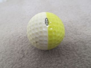 Vintage 2 Tone Two Color Golf Ball RARE Light Yellow White – Ping