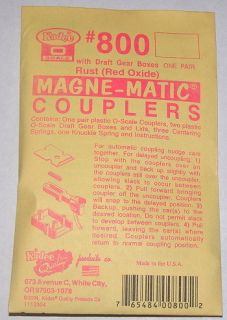 Kadee O Scale 800 Rust Magne Matic Couplers