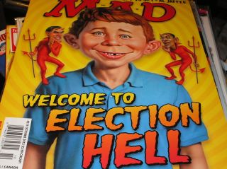 Mad Magazine 517 Oct 2012 Welcome to Election Hell The Avengers Obama