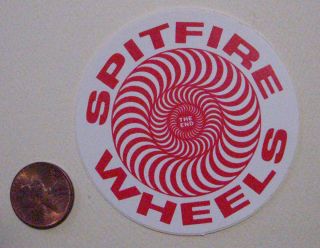 Vintage Spitfire Wheels Skateboard Sticker Very RARE Great Shape