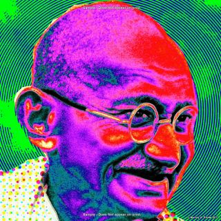 Mahatma Gandhi 20 x 20 Large Pop Art Giclee Poster by Murray Eisner