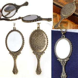 5pc Wholesale Jewelry Lot Magic Mirror Vintage Retro Pendant Long