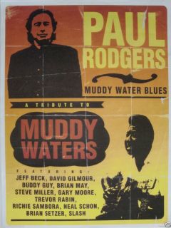 Paul Rodgers Muddy Water Blues Tribute U s Promo Poster Bad Company