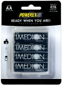 Maha Powerex Imedion 4 AA 2100 mAh Rechargeable Battery