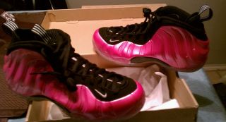 Nike Air Foamposite Pearlized Pink Foams Breast Cancer 1 Penny Mens