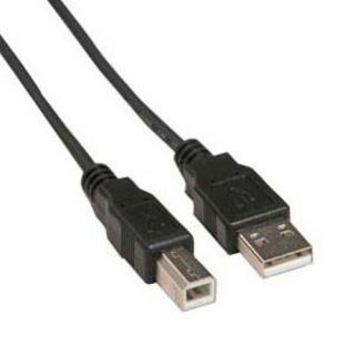 10ft USB 2 0 A Male to B Male Printer Cable Black