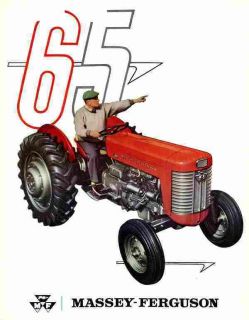 Ferguson MF 65 Gas Diesel Tractor Operation Maintenance Manual