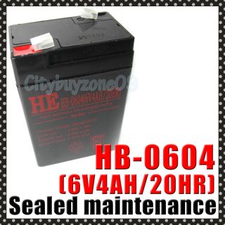 Sealed Maintenance Rechargeable Acid Battery APC UPS SLA 6V 4AH 20HR