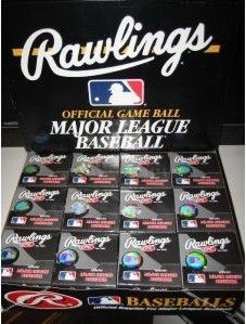 12 Rawlings ROMLB Major League Baseballs
