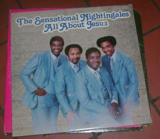 Sensational Nightingales All About Jesus LP Malaco Black Gospel