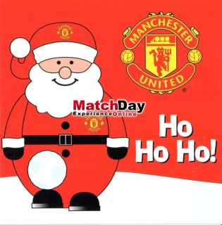 Manchester United Christmas Card Man UTD Xmas Official Gift Santa