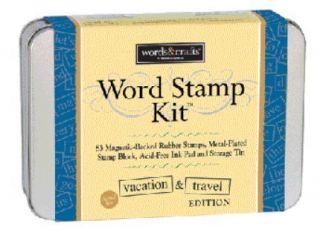 Magnetic Poetry® Vacation Travel Word Stamps 6089 New