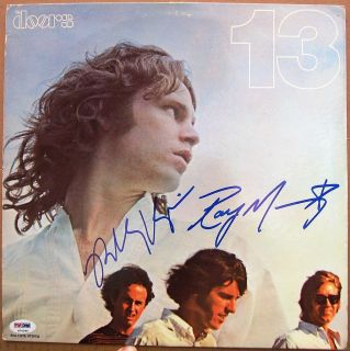 Ray Manzarek Robby Krieger Signed The Doors 13 LP Album Cover PSA DNA