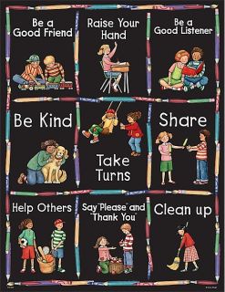 Manners Matter Be Kind Share Poster Chart TCR New