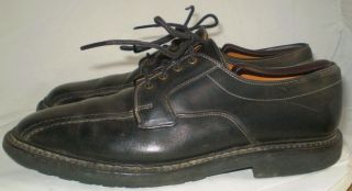 ALLEN EDMONDS OXFORD Mapleton Bicycle Toe Shoe Blucher Black Leather 8