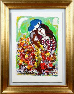Marc Chagall Large Color Etching RARE