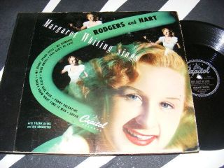 Terrific 1947 Margaret Whiting Sings Rodgers Hart 78 RPM Capitol Album