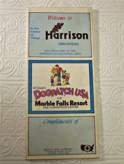 Dogpatch USA Related Harrison Arkansas Map Al Capp Marble Falls