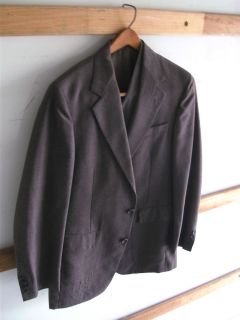  One Up Mens 2 Button 40 R Wool Suit Jacket and Vest