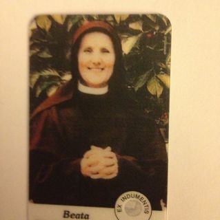 Blessed Bruna Pellesi Maria Rosa of Jesus EX Indumentis Relic Card