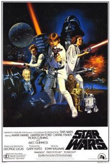 Star Wars 27 x 40 Movie Poster Mark Hamill B