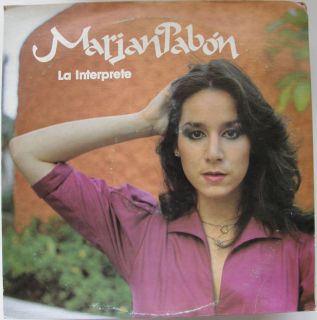 Marian Pabon La Interprete Puerto Rico 1982 RARE