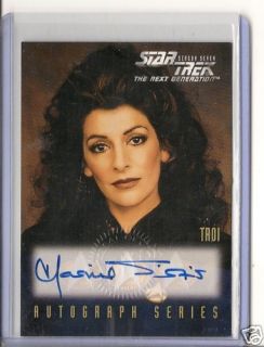 Star Trek TNG Season 7 A5 Marina Sirtis Auto Card