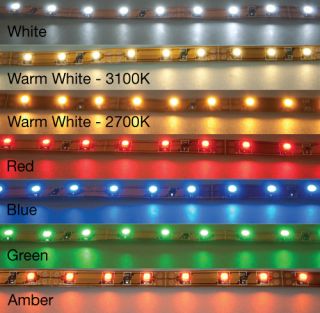 Strip 300 SMD3528 24 Watt with 3M Tape 16 Feet Many Colors