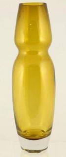 Marquis by Waterford Mambo 16 Vase Amber Yellow