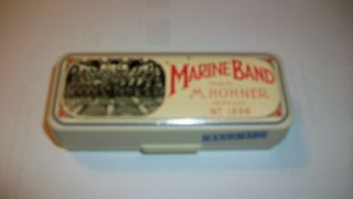 Marine Band Harmonica by M Hohner Handmade in Germany No 1896
