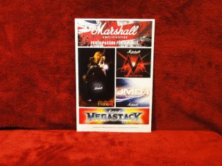 Marshall Megadeth 5 Sticker Sheet L K