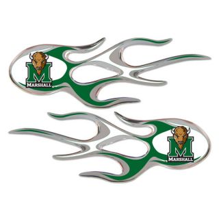 Marshall Thundering Herd Football Flames Flame Auto Decal Emblem