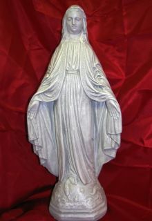 17 Outdoor Concrete Blessed Mother Mary Garden Statue