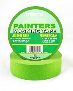 24 RLS 1 41 x 60 Yards Green Painters Masking Tape