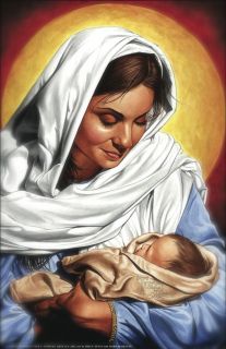 Virgin Mary Baby Jesus Christmas Signed NumbD Lithograph by Tucci