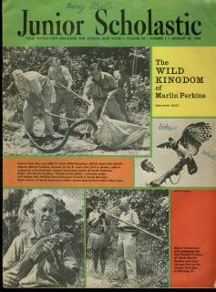 JUNIOR SCHOLASTIC 1/30 1963 Marlin Perkins Wild Kingdom; Roger