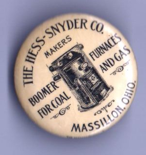 Furnace Coal Gas Hess Snyder Co Massillon Ohio Pocket Mirror