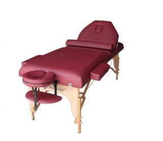 Maroon 77 L 30 w 4 Pad Reiki Portable Massage Table