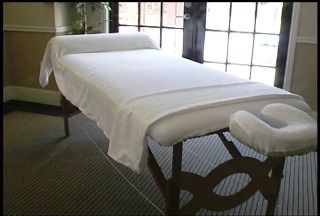 Avocado Oil w Sokai Pure White Massage Table 3Piece Flannel Sheets Set