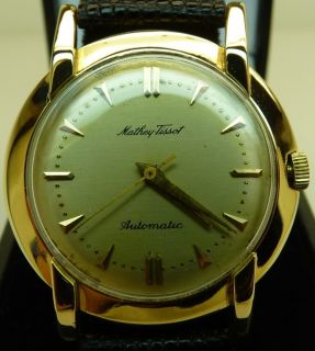 Vintage Mathey Tissot 14k Automatic Watch