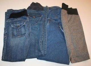 Maternity Bottoms Denim 4pc Lot Jeans Overalls Skirt Old Navy Liz