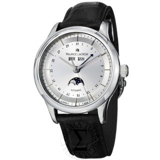 Maurice Lacroix Mens Les Classiques Silver Dial Day Date Watch LC6068