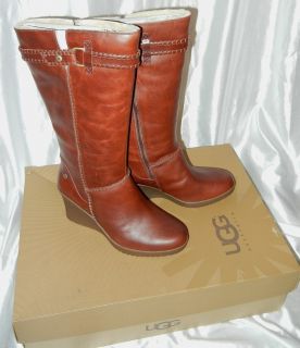 Brown Womens Size 11 Maxene Lined Sheepskin Winter Boots