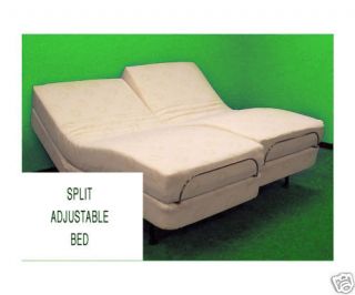 Split Queen Adjustable Bed with 2 10 Latex Mattresses