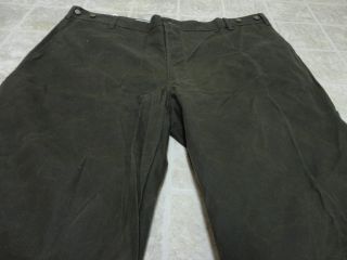 NEVER USED WITH TAG McALISTER WAXED CANVAS HUNTING PANTS 48 MADE IN