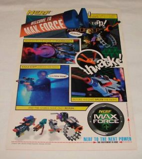 1995 Nerf Max Force Ad Page Razorbeast Eagle Eye