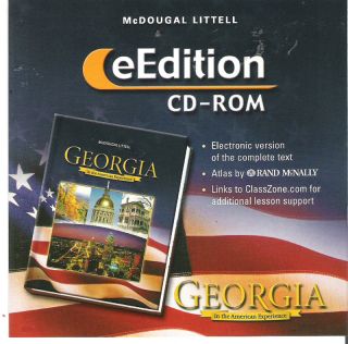 McDougal Littell Georgia in The American Experience E Edition CD ROM