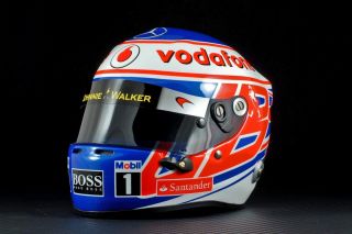 Vodafone McLaren Mercedes Replica Mini F1 Helmet Jenson Button 2012 1