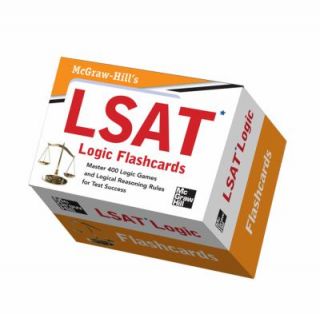 McGraw Hill LSAT Logic Flashcards 2012 New Other 0071768777